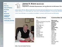 Tablet Screenshot of kravelaw.com